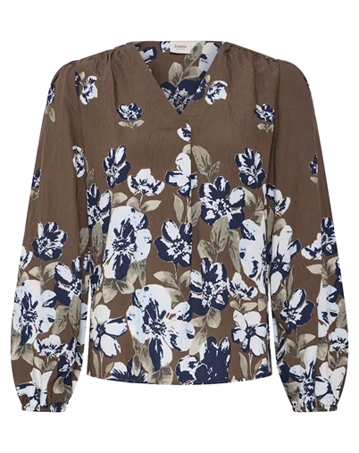 Fransa - FRCarrie Bluse - Petal Poise Raindrum